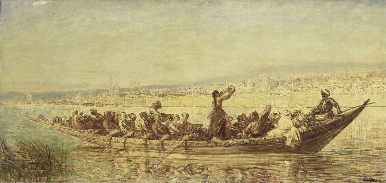 Moriska roddare i Konstantinopel av Felix Francois Georges Philibert Ziem