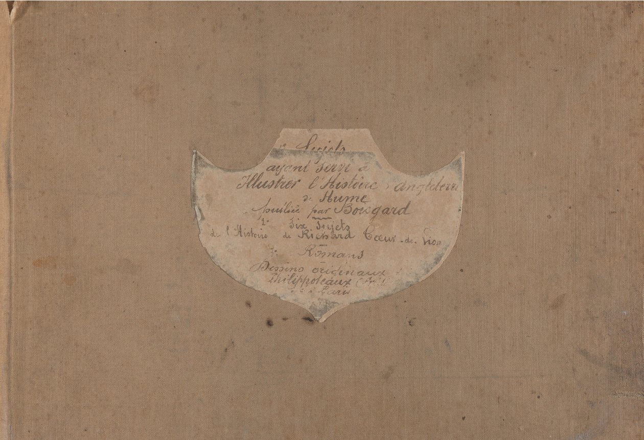 Album med 107 förberedande ritningar för att illustrera David Humes History of England, ca. 1853. av Felix Henri Emmanuel Philippoteaux