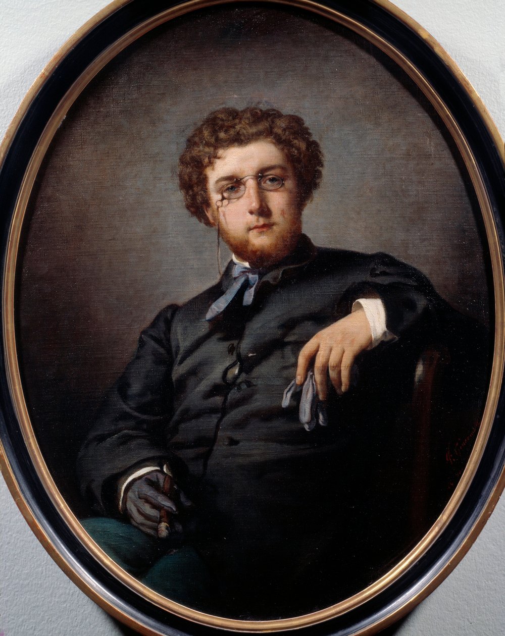 Porträtt av George Bizet (1838-1875), fransk kompositör. Målning av Felix Henri Giacomotti (1828-1909). Paris, Musée Carnavalet. av Felix Henri Giacomotti