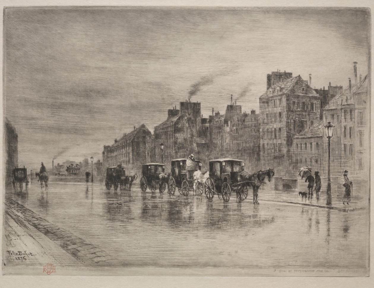 En vintermorgon på Quai de l