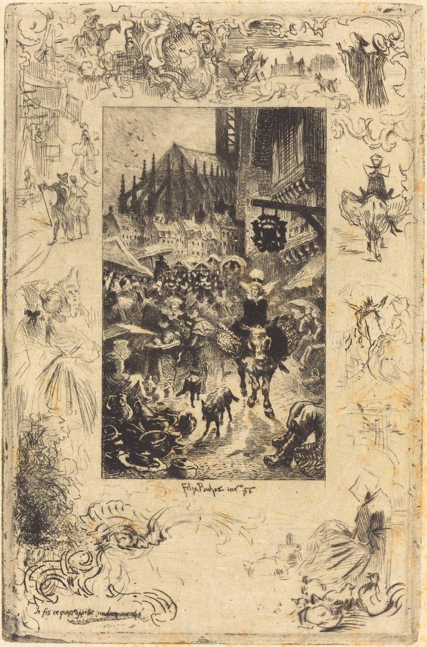 Jag gjorde vad jag skulle kalla ett bra fynd, 1878. av Felix Hilaire Buhot