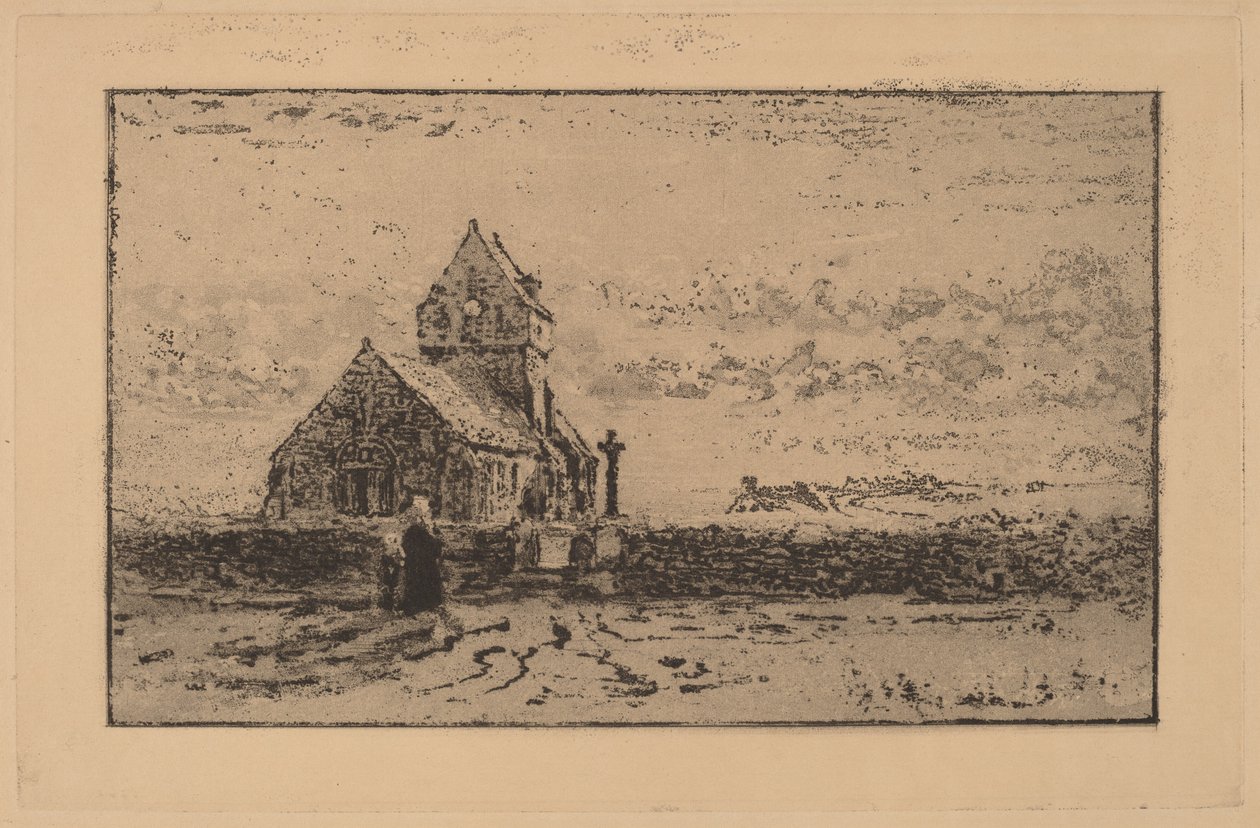 Kyrkan i Jobourg av Felix Hilaire Buhot