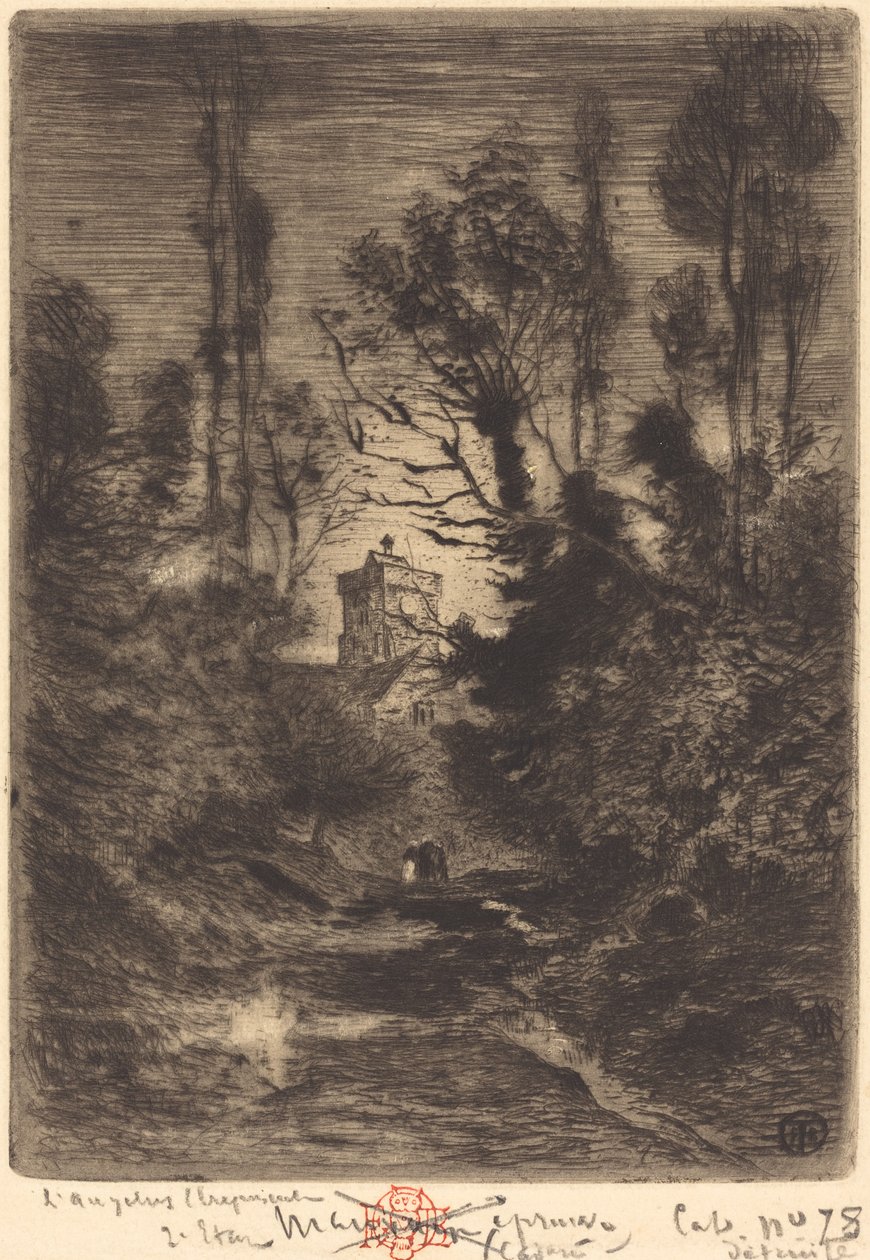 Nattpatrullens nattvakt, 1878. av Felix Hilaire Buhot