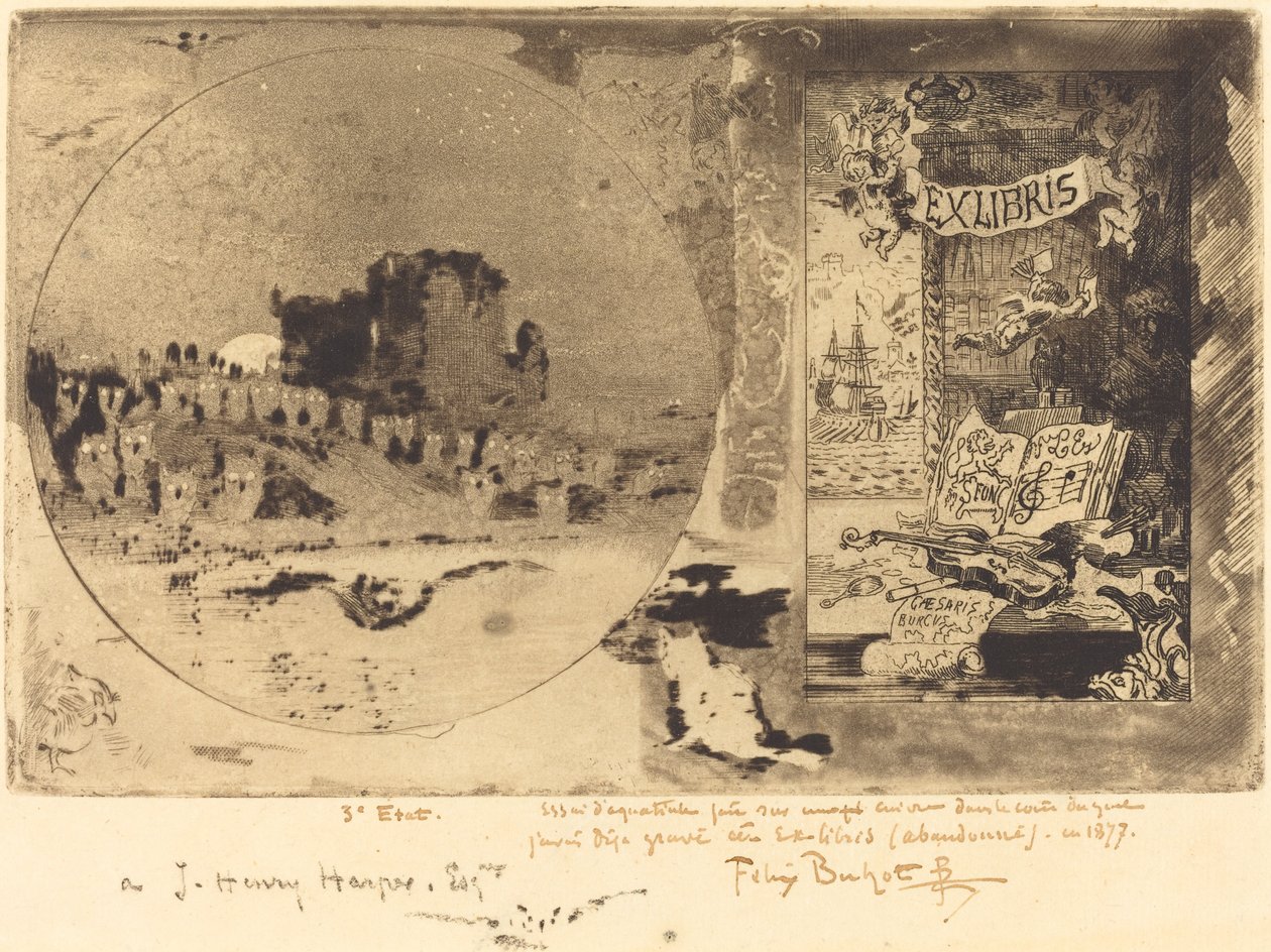 Le Château des hiboux (Ugglornas slott) av Felix Hilaire Buhot