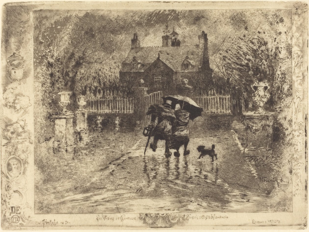 Country Neighbors Country Neighbors, 18791880. av Felix Hilaire Buhot