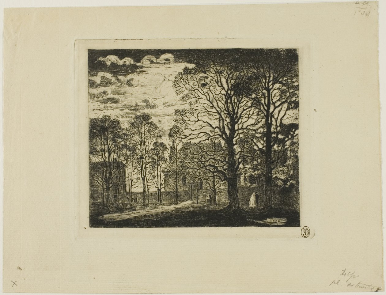 Klostret, Avenue of the Observatory av Felix Hilaire Buhot