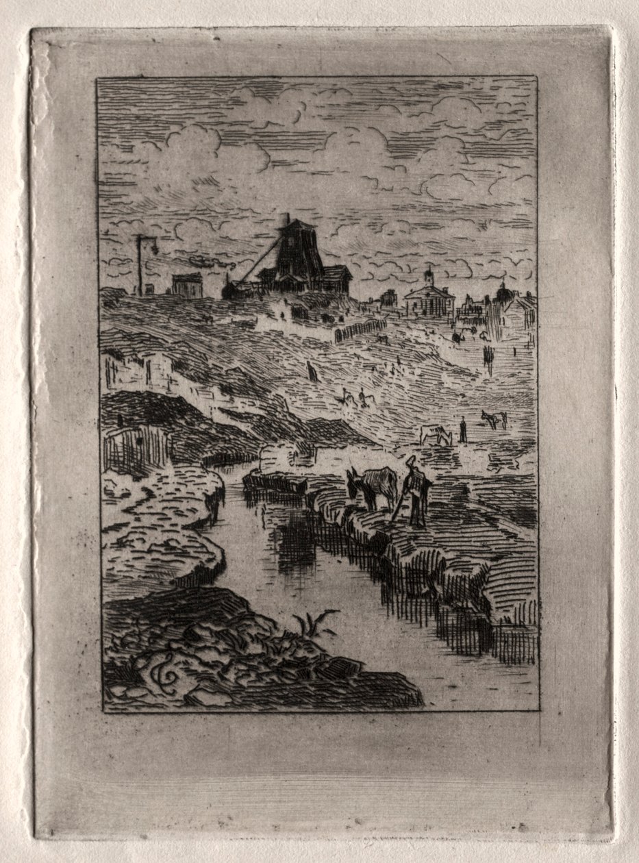 Brunnen vid Cailles kulle av Felix Hilaire Buhot