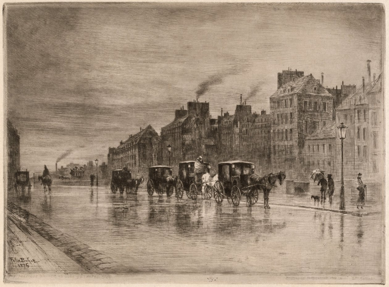 En vintermorgon på Quai de l