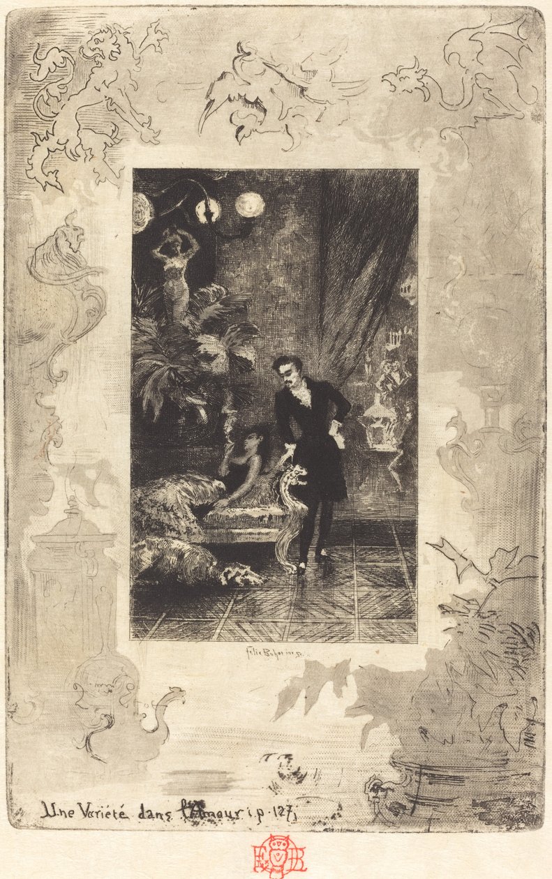 A Variety in Love (A Change of Heart) av Felix Hilaire Buhot