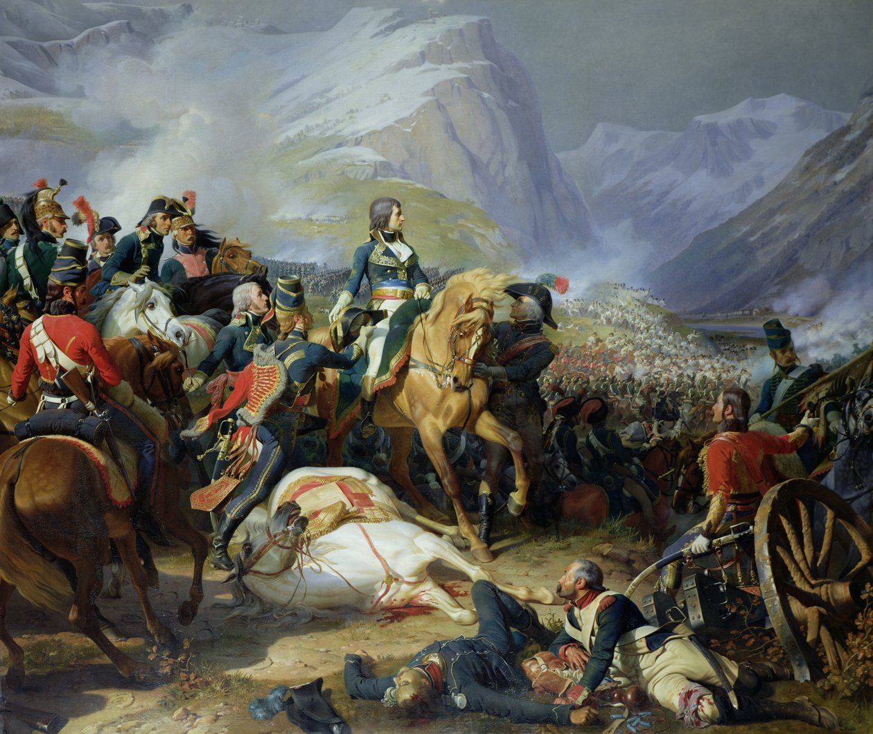 Slaget vid Rivoli, 1844 (se även 176686) av Felix Philippoteaux