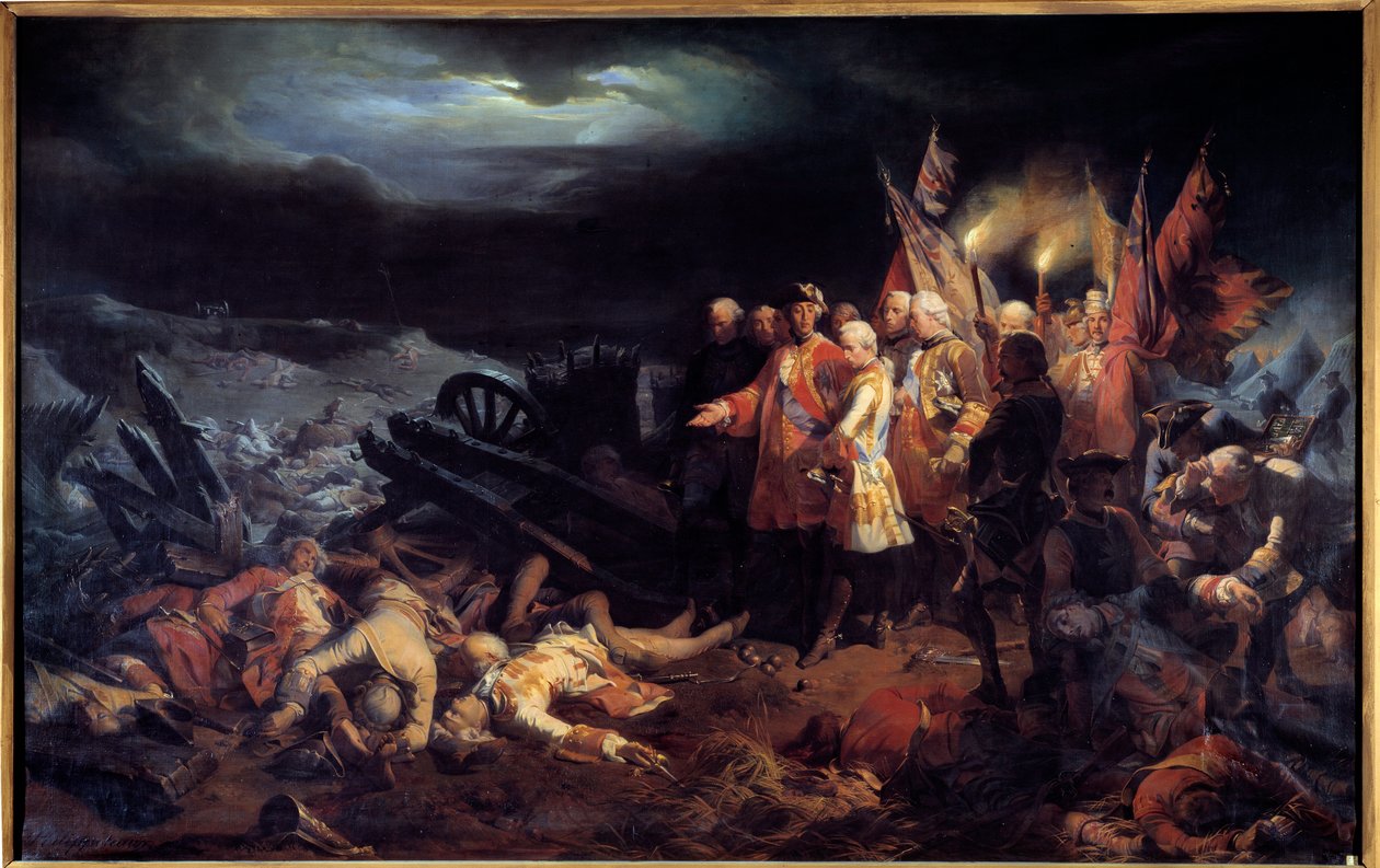 Österrikes tronföljdskriget (1740-1748): "" Slaget vid Fontenoy av Felix Philippoteaux