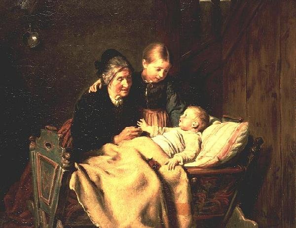 The Center of Attention (olja på duk) av Felix Schlesinger