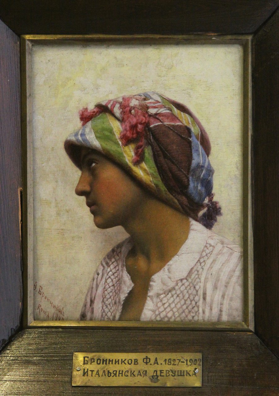 Den italienska flickan, 1880 av Feodor Andreyevich Bronnikov