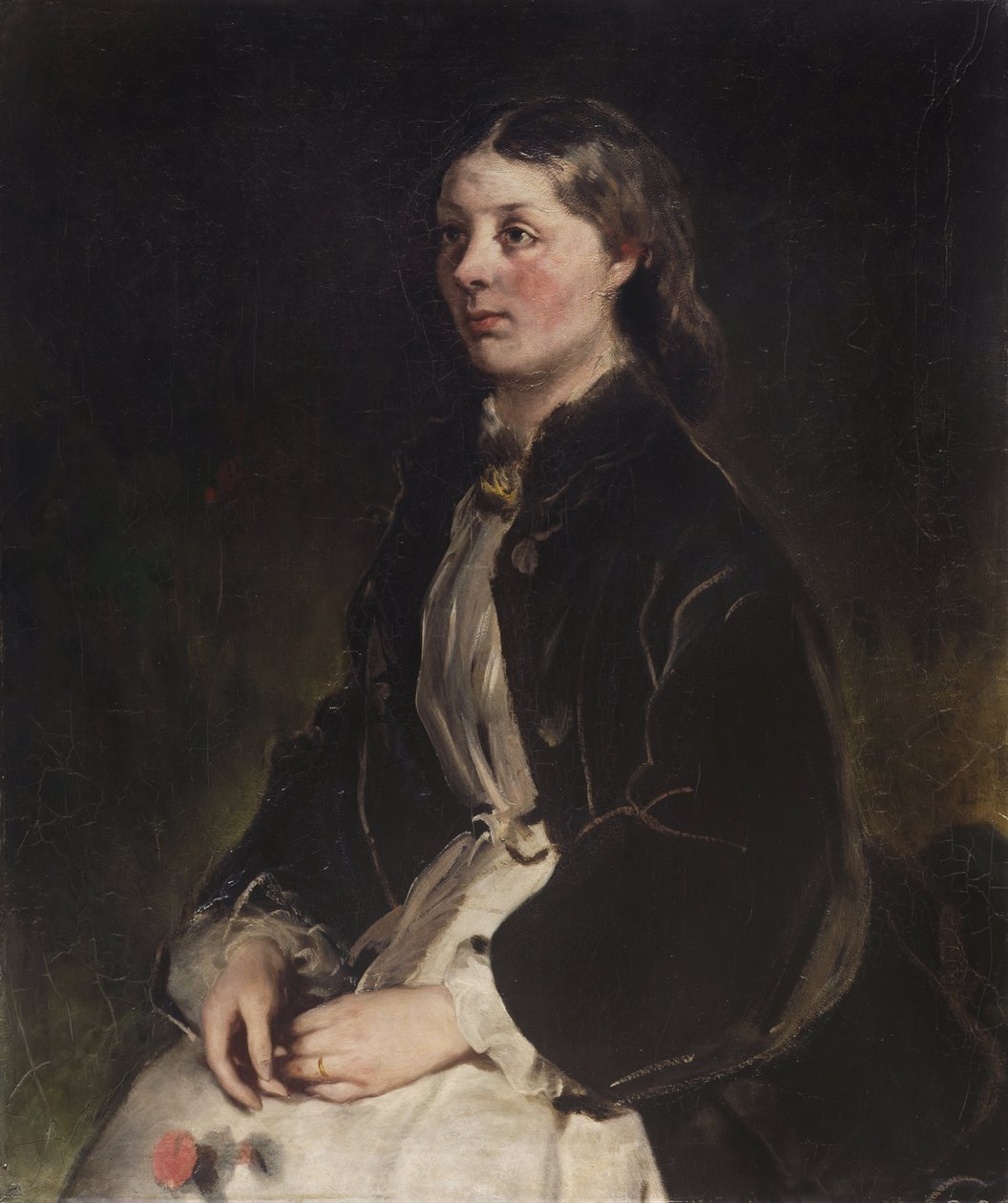 Porträtt av friherrinnan Christine von Schönberg av Louis Ferdinand von Rayski