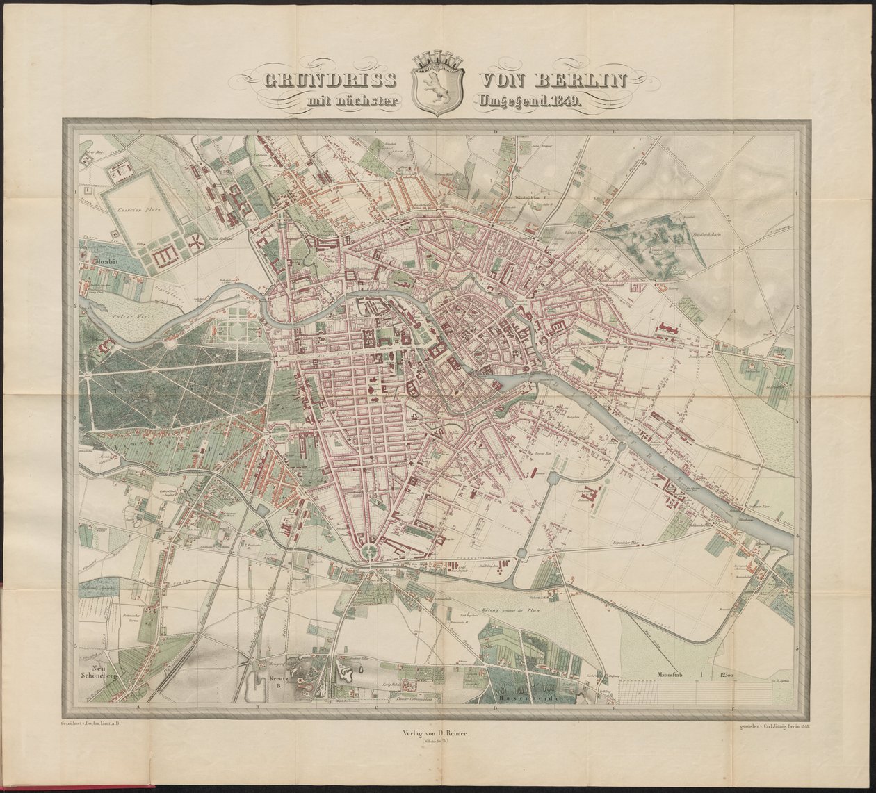 Grundriss von Berlin mit nächster Umgegend av Ferdinand Böhm