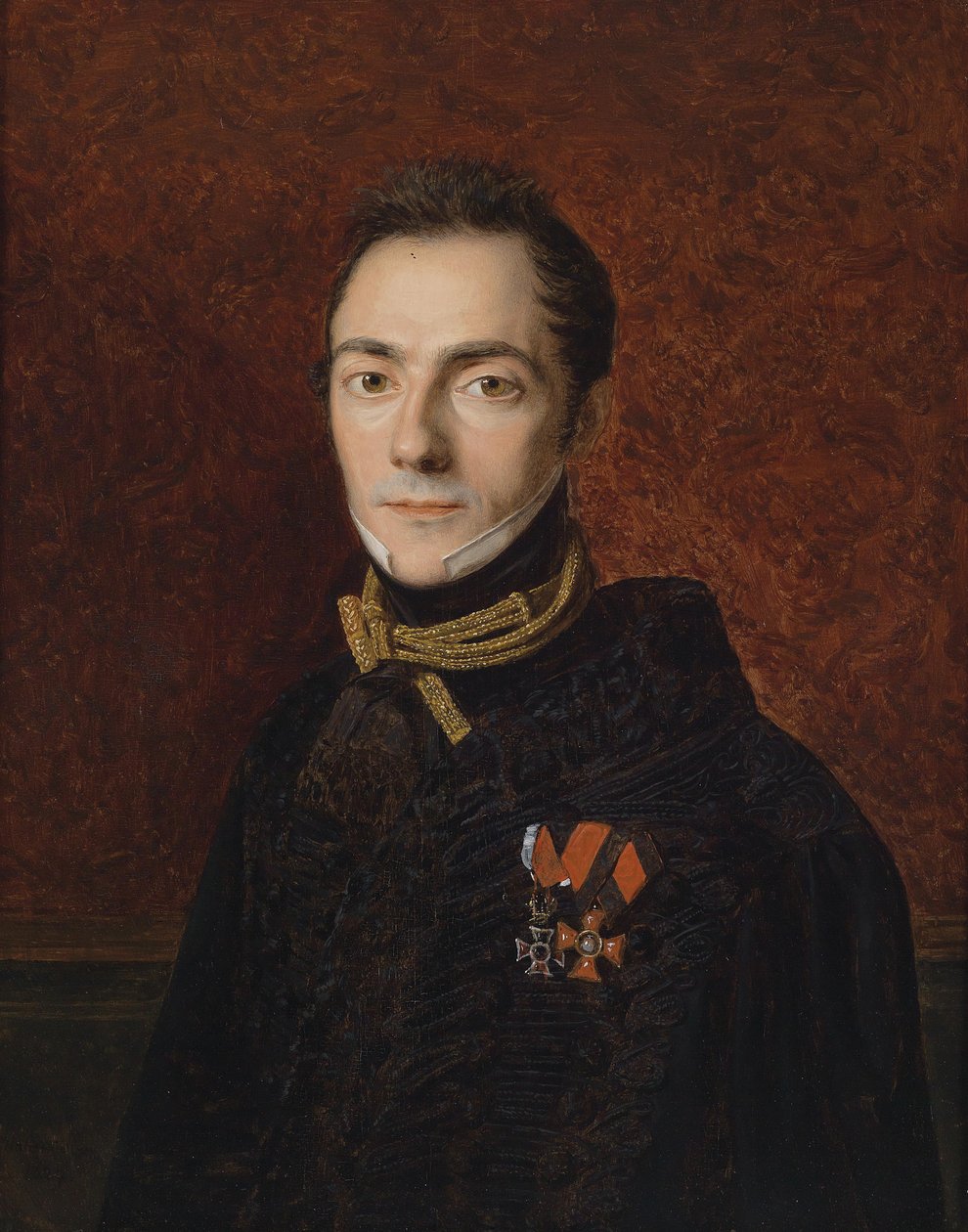 Portrait eines Grafen av Ferdinand Georg Waldmuller