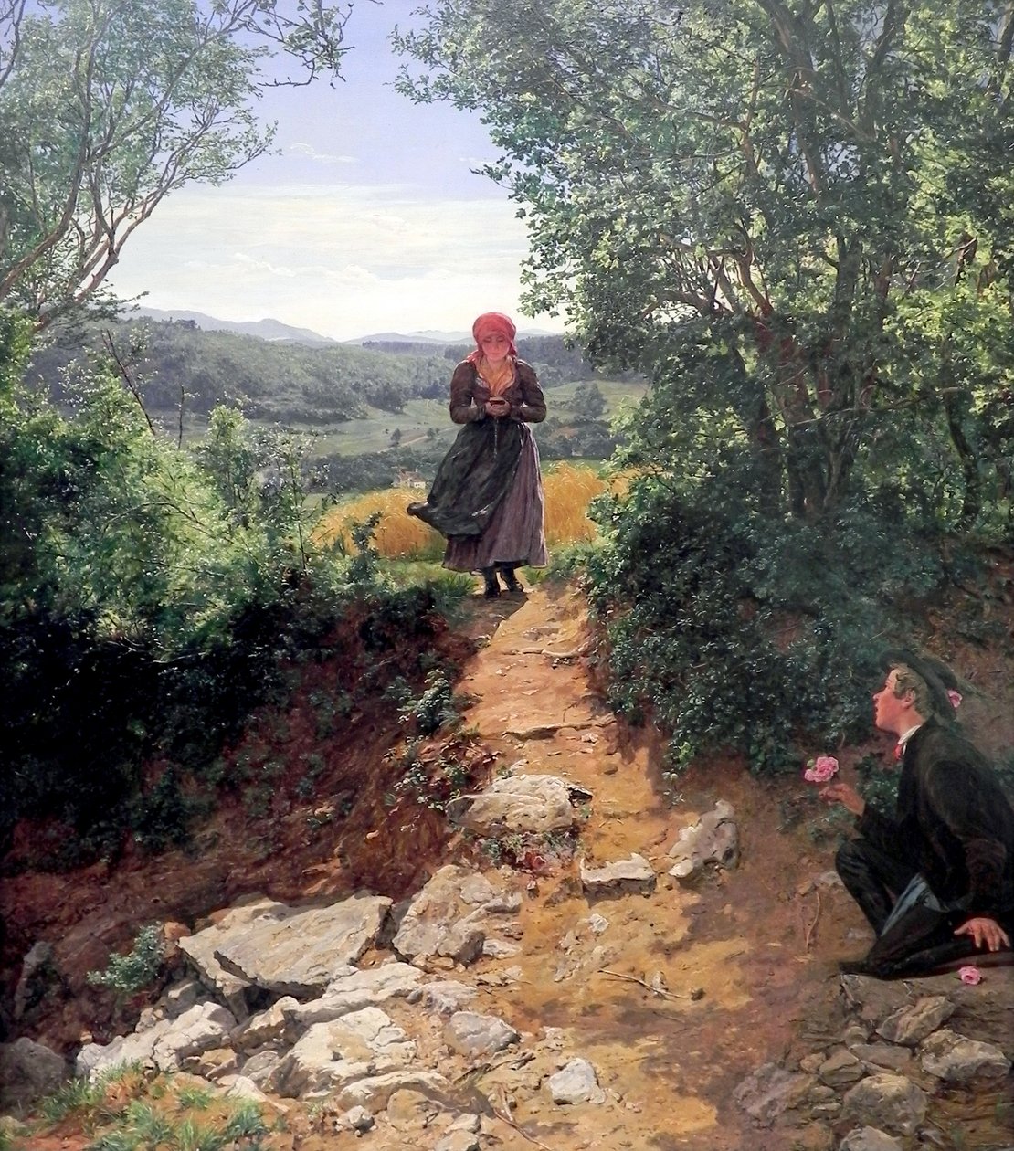 The expected one av Ferdinand Georg Waldmuller
