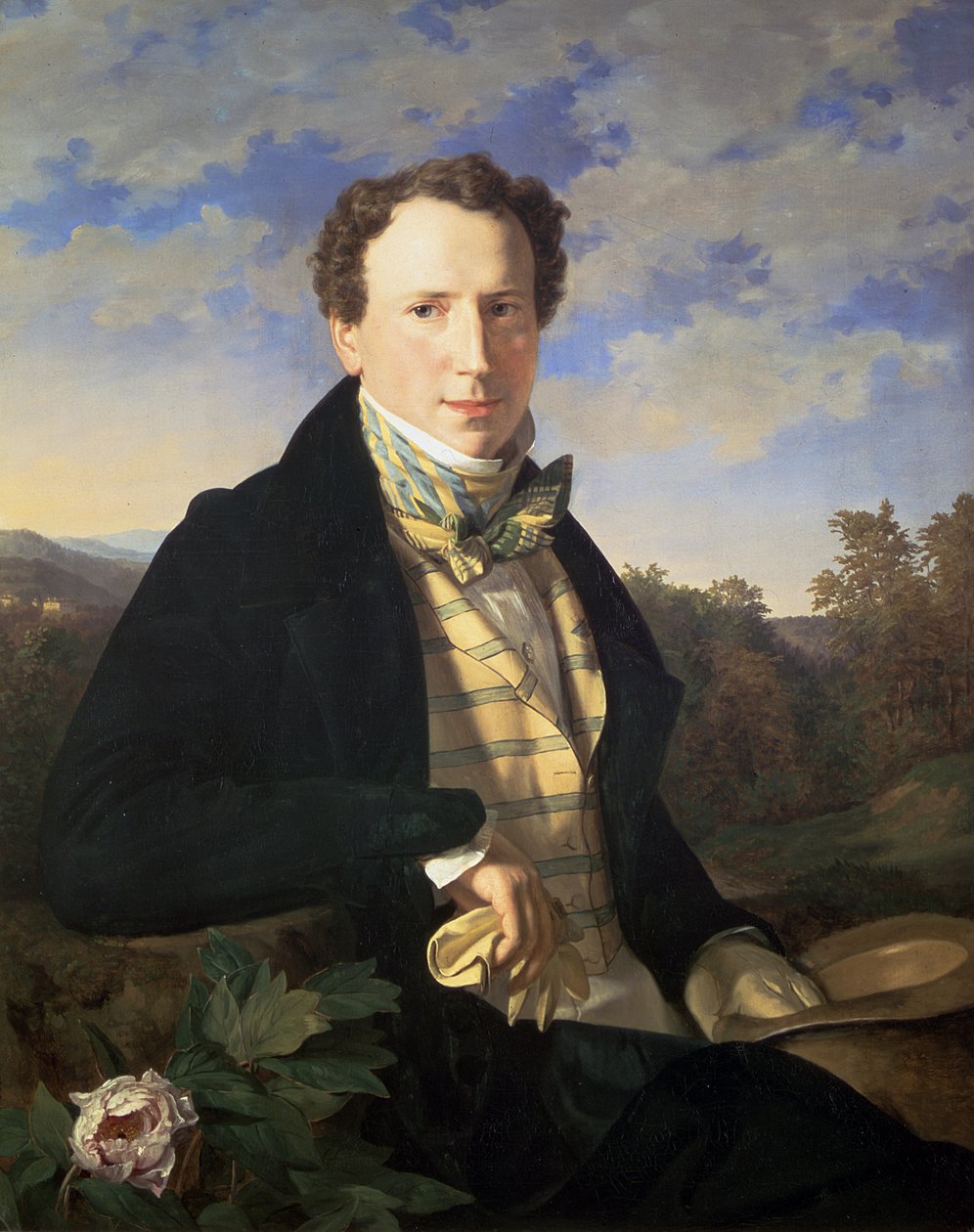 Självporträtt, 1828 av Ferdinand Georg Waldmuller