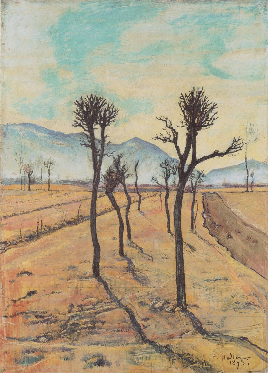  Kahle Baume im Tessinn av Ferdinand Hodler