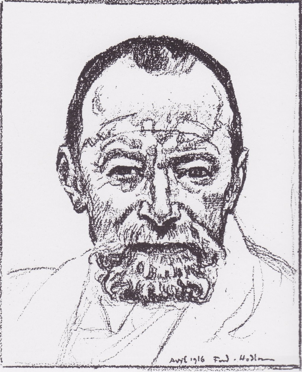  Selbstbildnisn. av Ferdinand Hodler