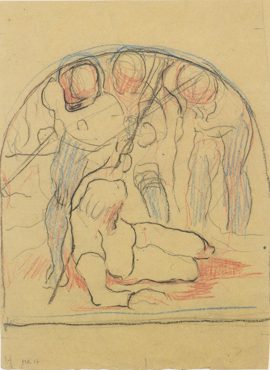  Sterbender Fahnrichn av Ferdinand Hodler