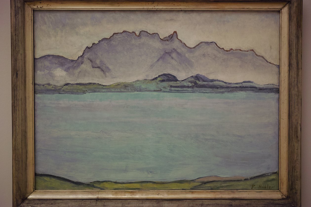  Thunersee mit Stockhornketten av Ferdinand Hodler