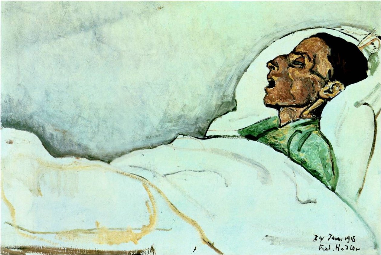  Valentine Gode-Darel one day before her deathnDeutsch: Valentine Gode-Darel einen Tag vor ihrem Todn av Ferdinand Hodler