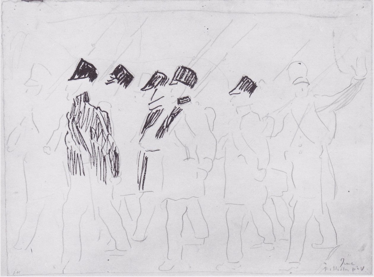 Soldater som flyttar ut2 av Ferdinand Hodler