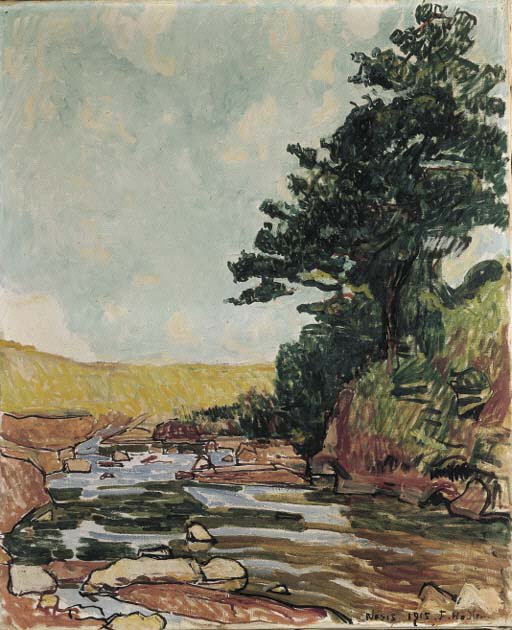 Bach bei Neris av Ferdinand Hodler