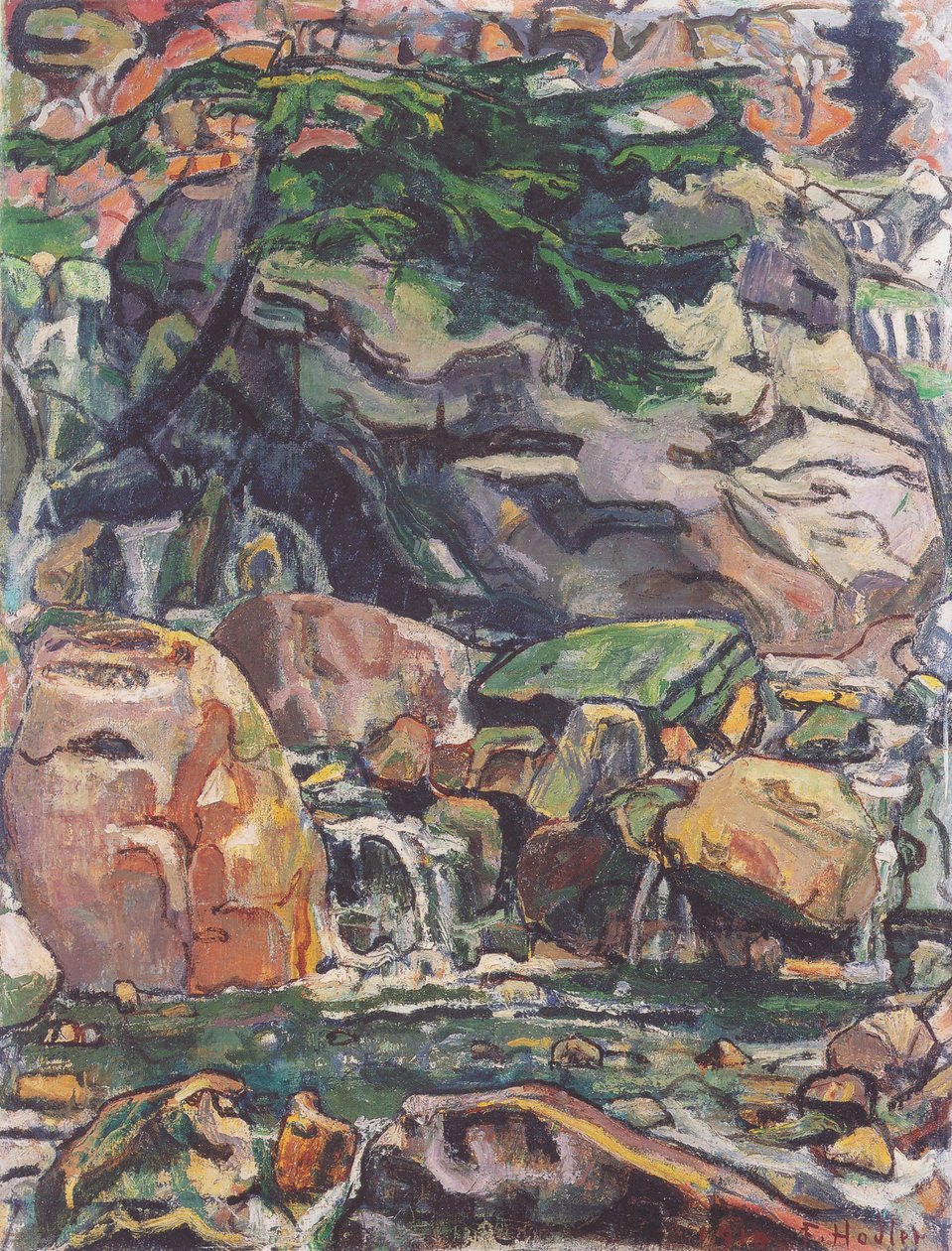 Fjällbäck nära Beatenberg av Ferdinand Hodler