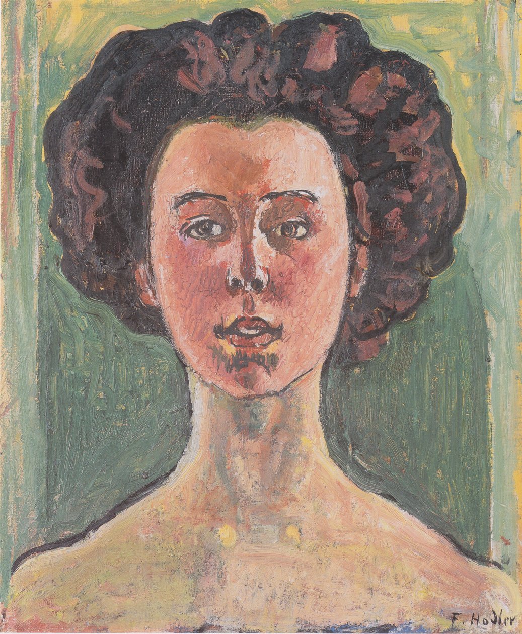Porträtt av Gertrud Müller av Ferdinand Hodler