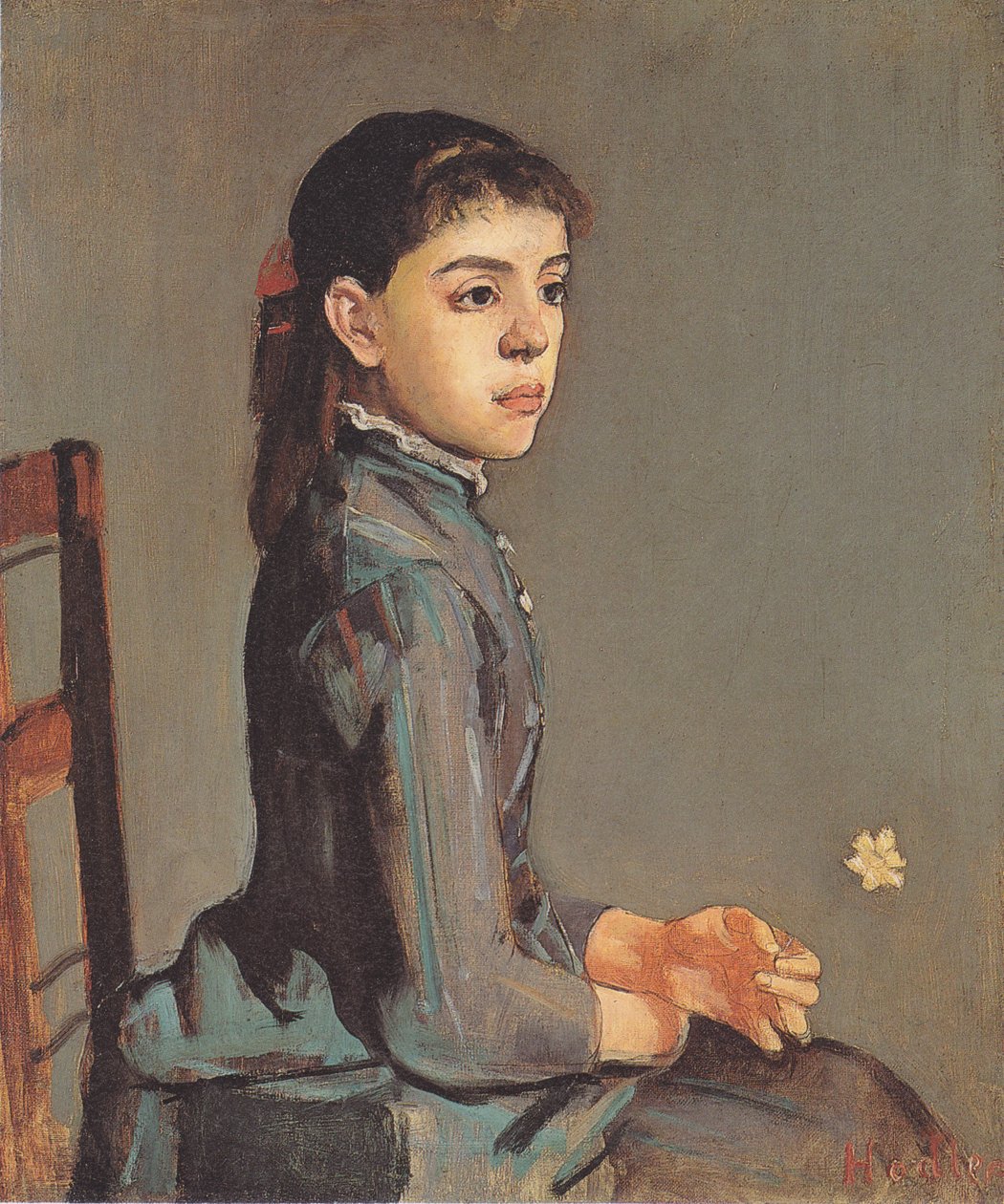 Porträtt av Louise-Delphine Duchosal av Ferdinand Hodler