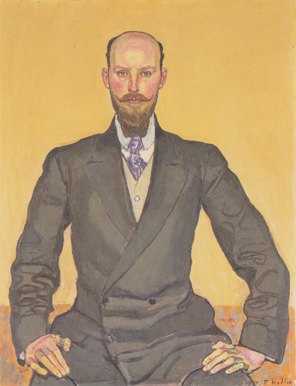 Porträtt av Willy Russ av Ferdinand Hodler