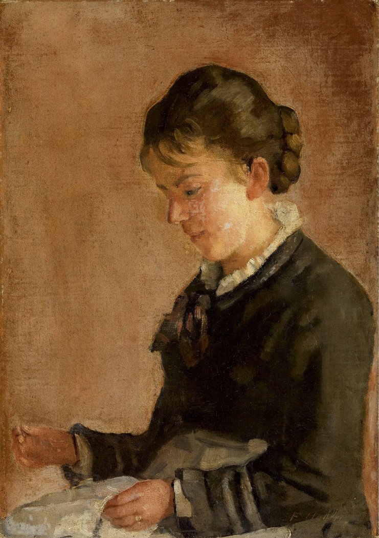 Bildnis von Fräulein Lina Kyburz av Ferdinand Hodler