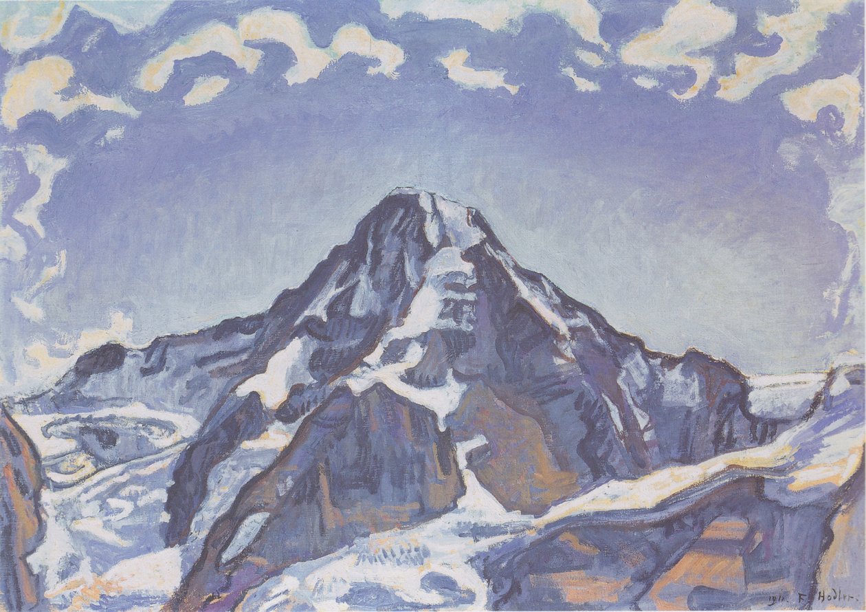 Munken med moln av Ferdinand Hodler