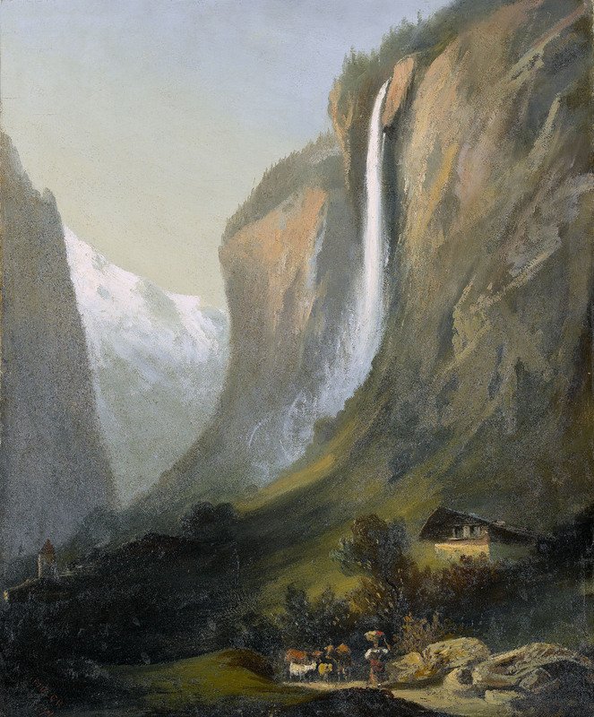 Der Staubbachfall av Ferdinand Hodler