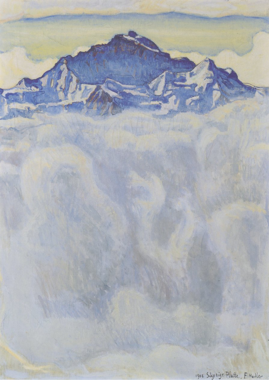 Jungfrun ovanför dimman av Ferdinand Hodler