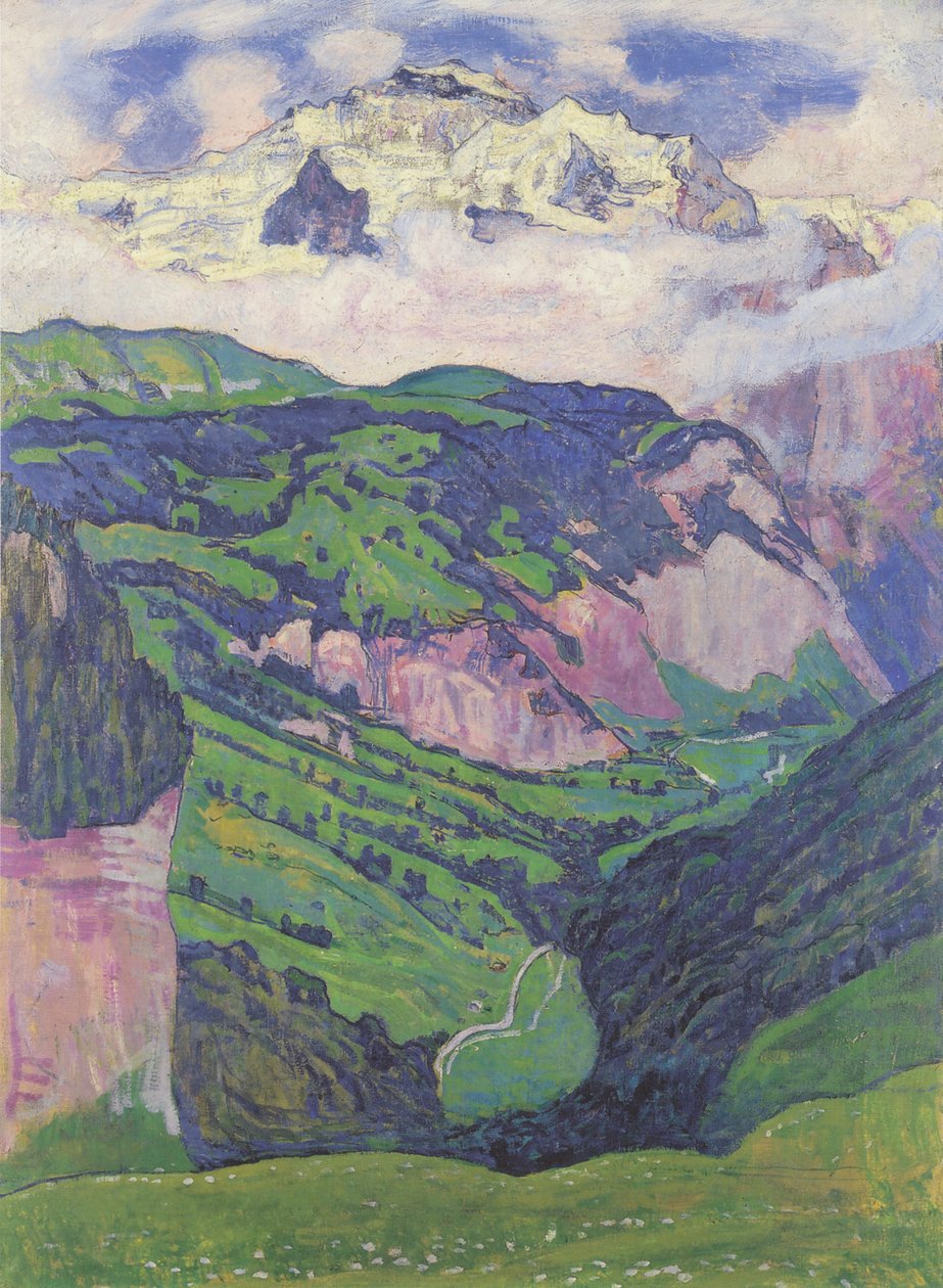 Jungfrun från Isenfluh av Ferdinand Hodler