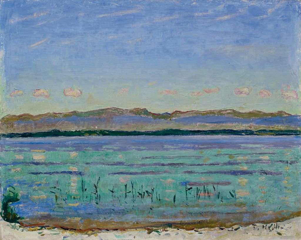 Genfersee mit Jura av Ferdinand Hodler