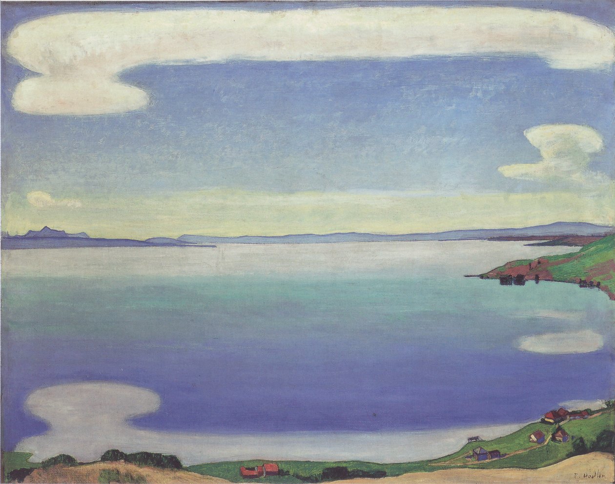 Genèvesjön från Chexbres av Ferdinand Hodler