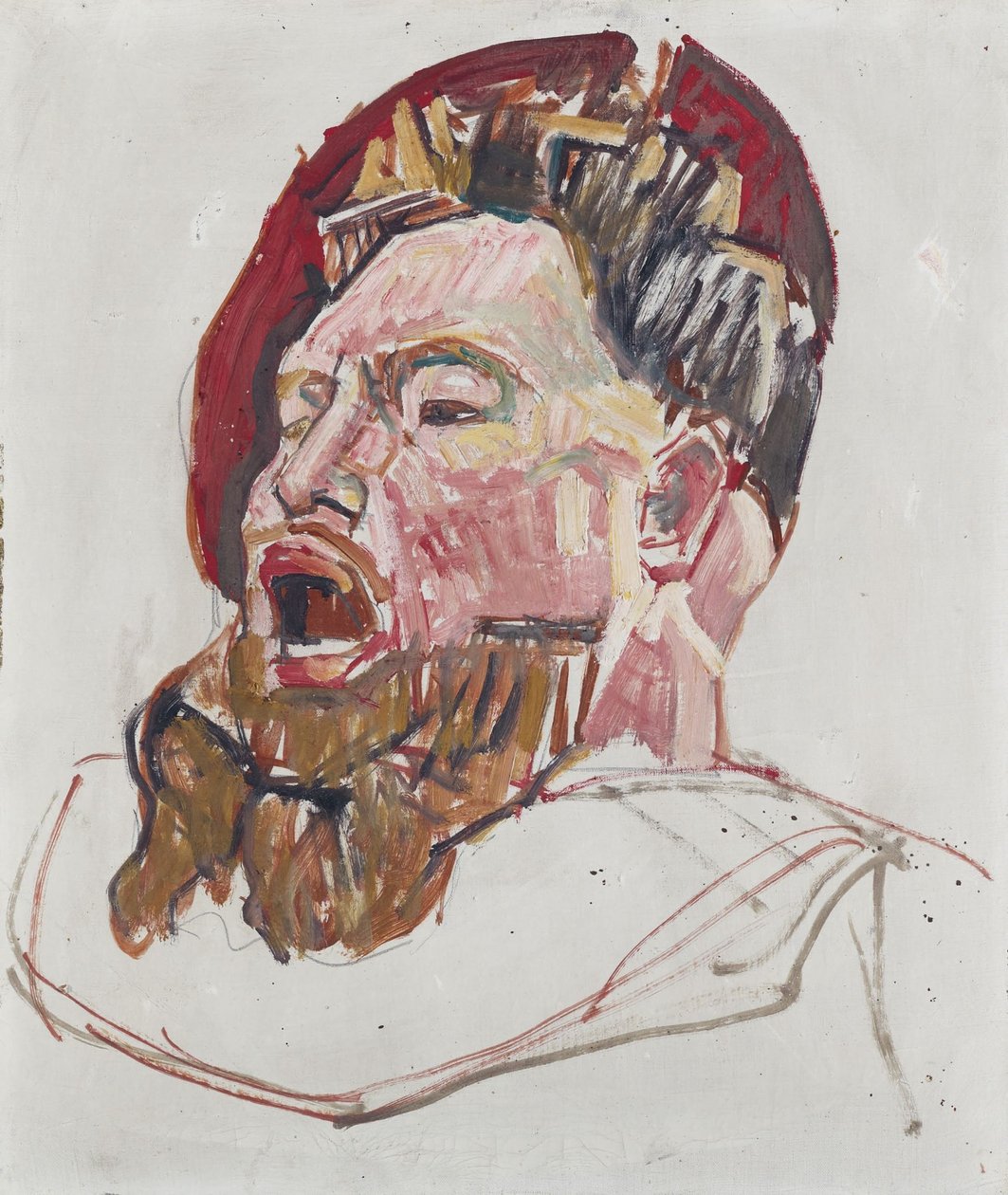 Kopf eines Landsknechts av Ferdinand Hodler