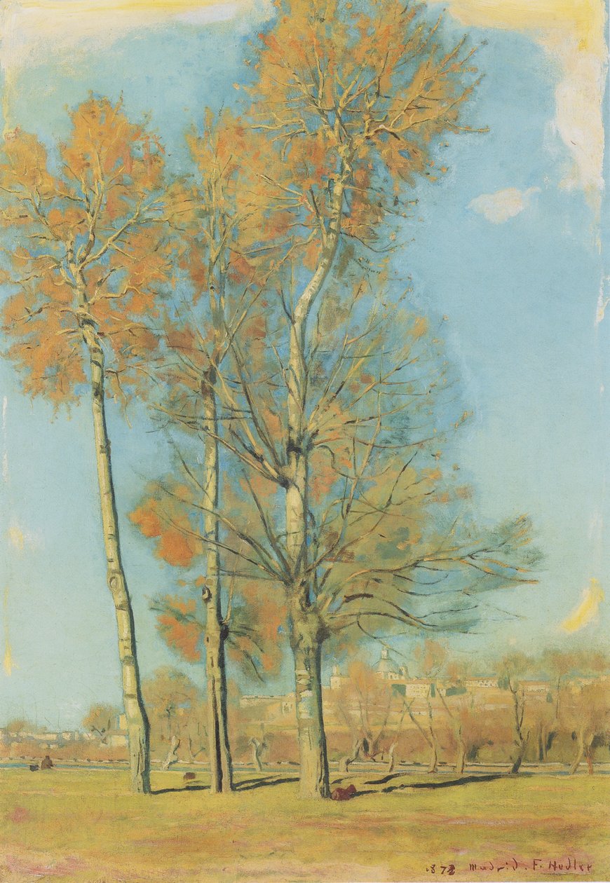 Landskap nära Madrid av Ferdinand Hodler
