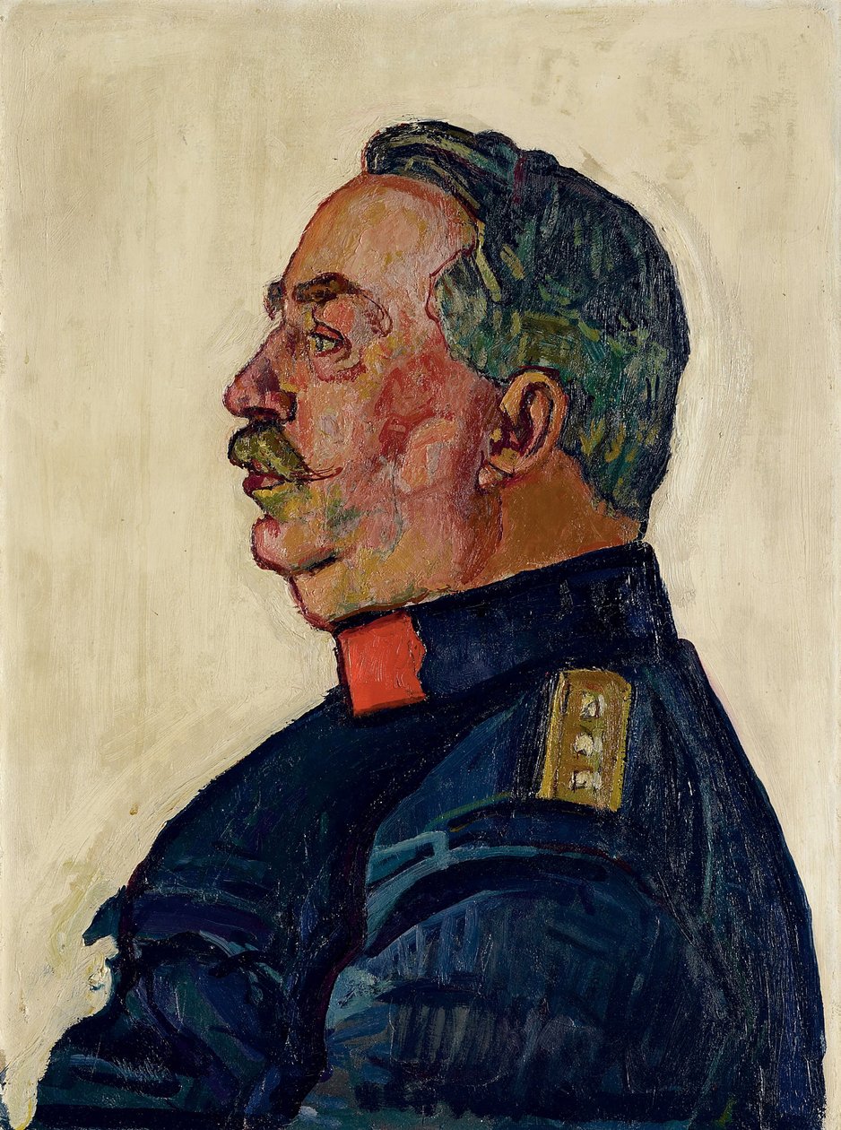 Portrait of General Ulrich Wille av Ferdinand Hodler