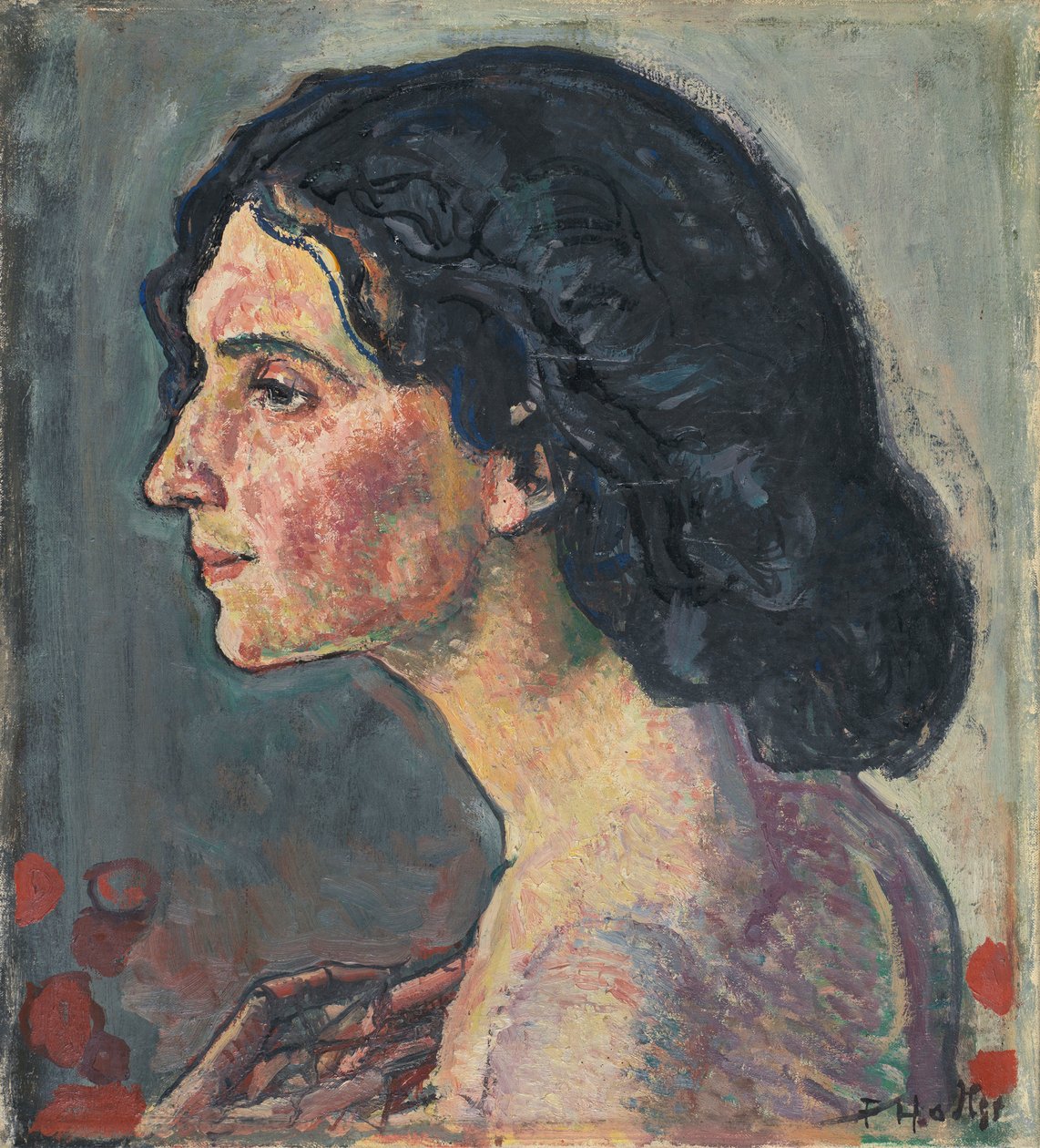 Portrait of Giulia Leonardi av Ferdinand Hodler