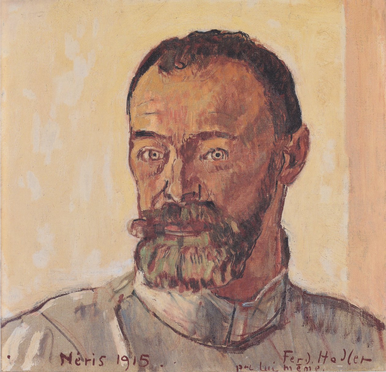 Självporträtt av Néris av Ferdinand Hodler