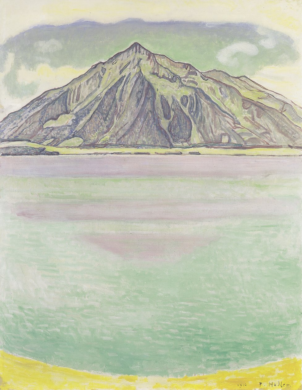 Sjön Thun med Niesen av Ferdinand Hodler