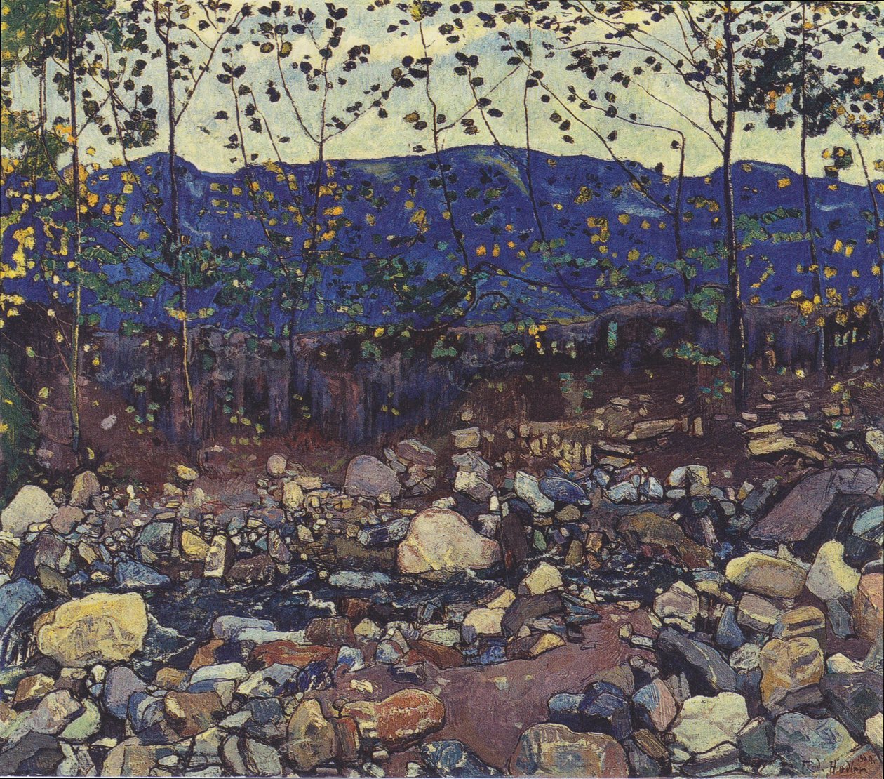 Waldbach nära Leissigen av Ferdinand Hodler