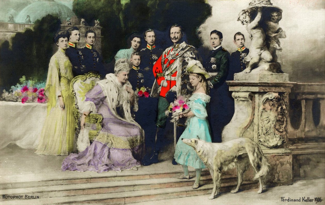 Den kejserliga familjens silverjubileum 1906 av Ferdinand Keller