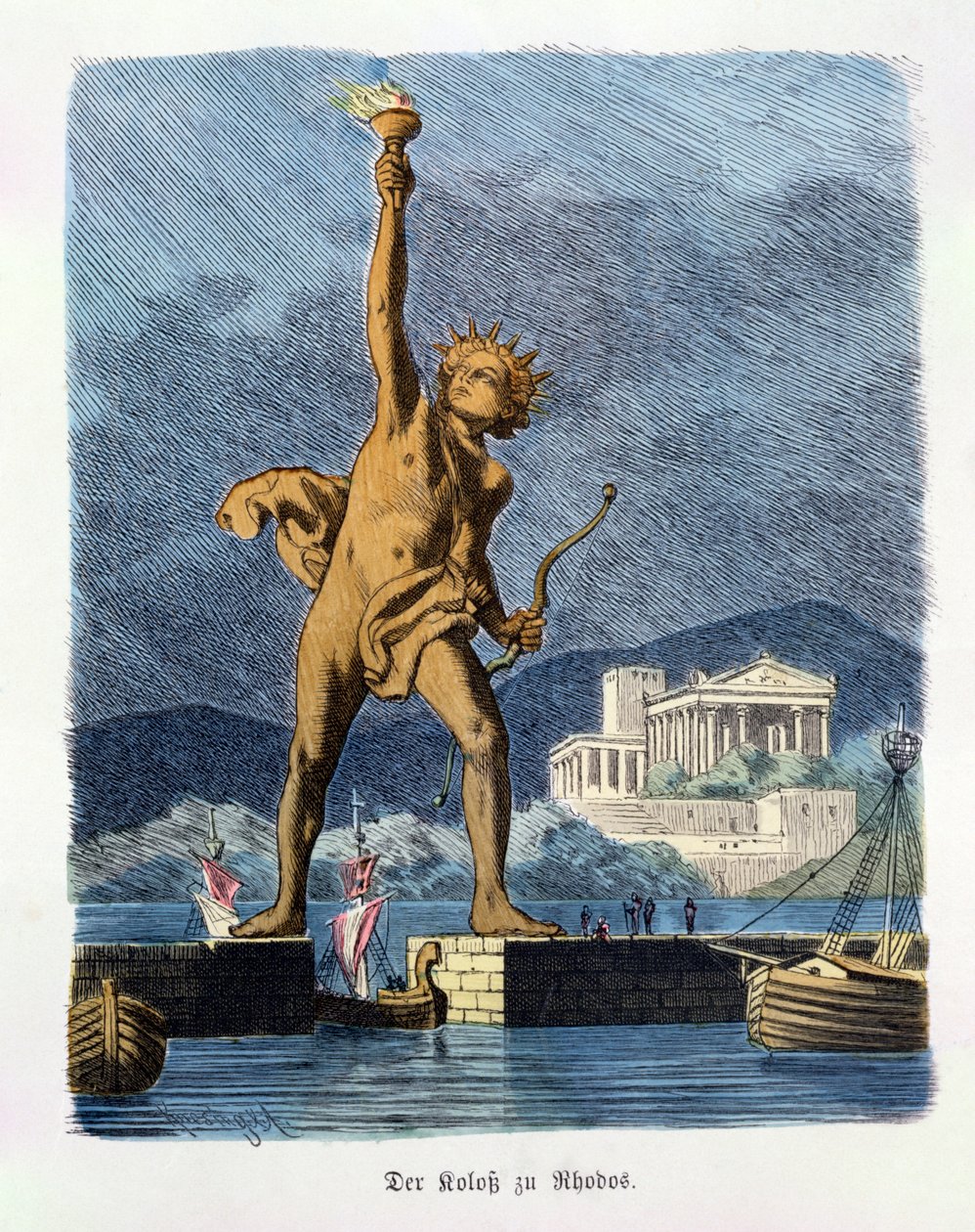 The Colossus of Rhodes, från en serie av 