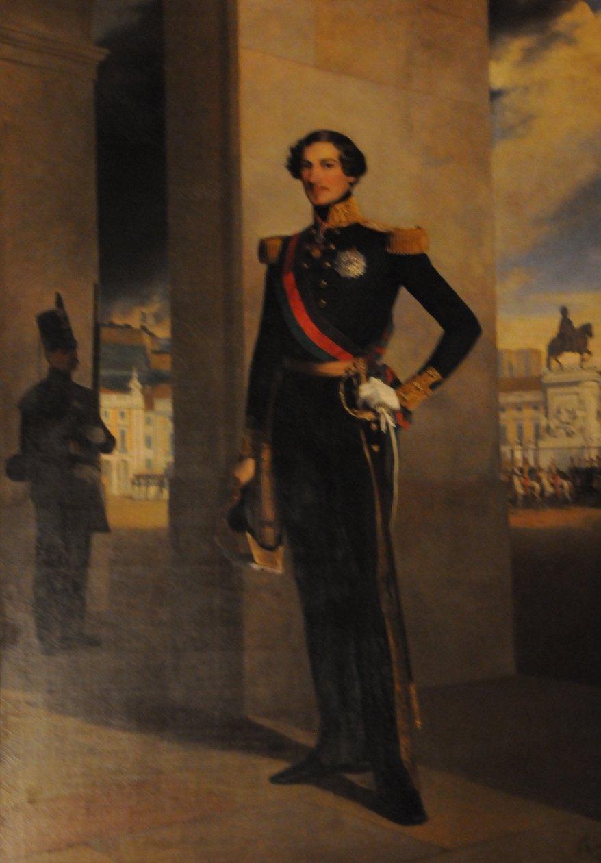 D. Fernando i interiören i Ajuda National Palace, Lissabon, Portugal av Ferdinand Krumholz